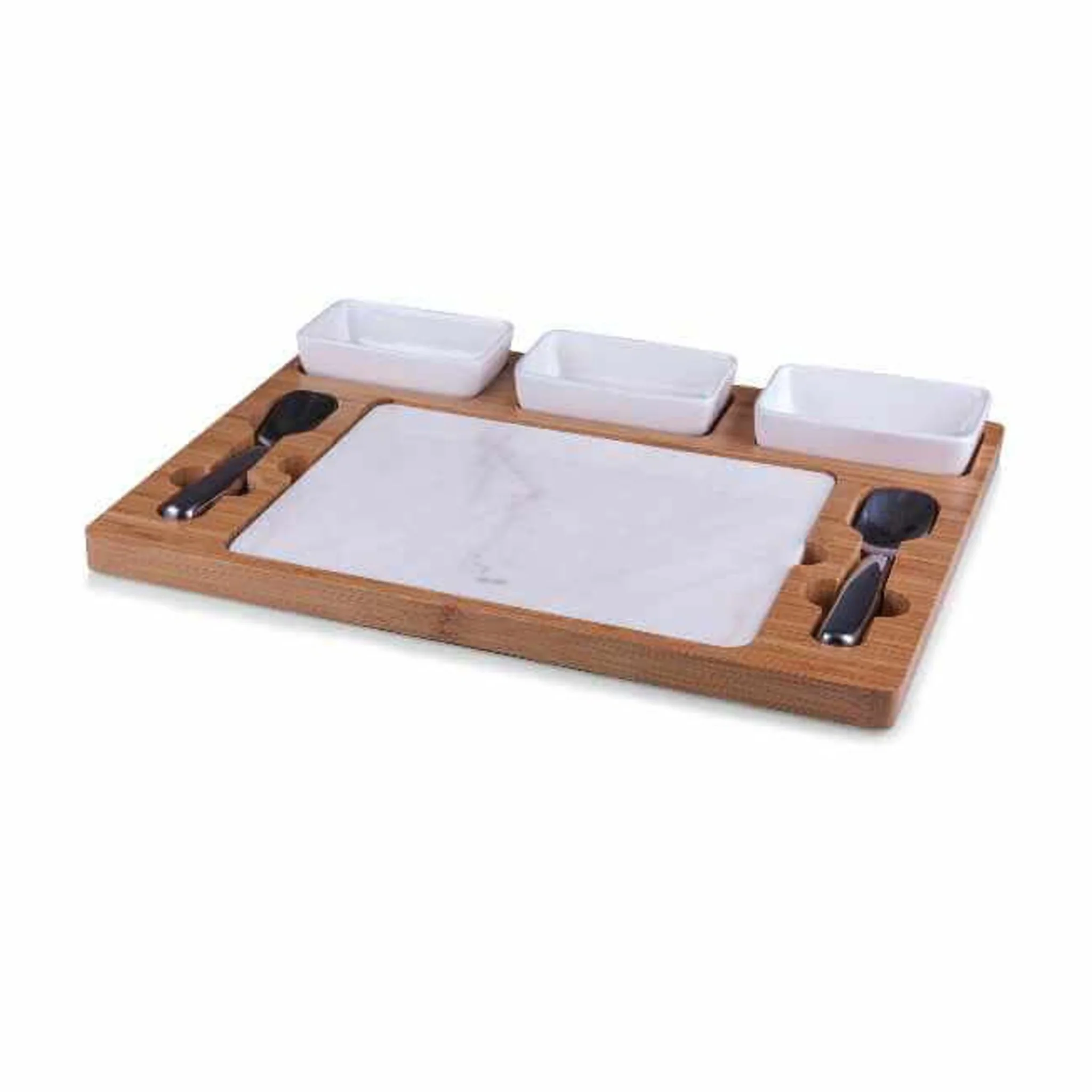 PARLOR ICE CREAM MIXING SET - (BAMBOO & MARBLE) - Image 2
