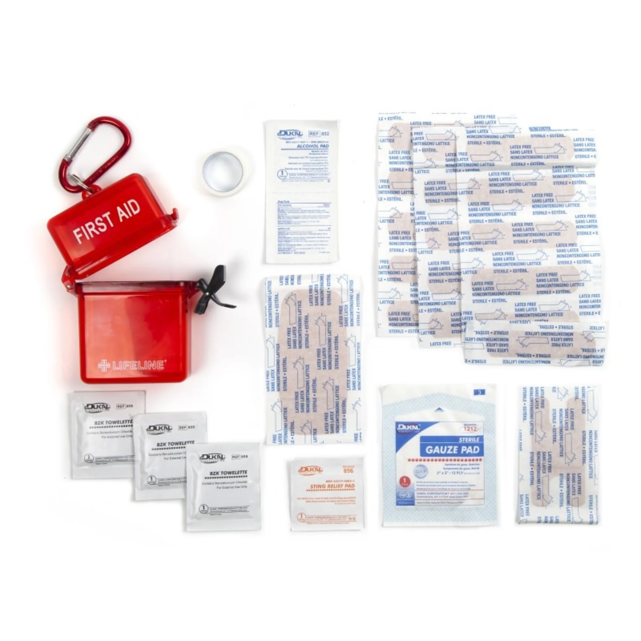 WEATHER RESISTANT FIRST AID KIT - (RED) - Image 2