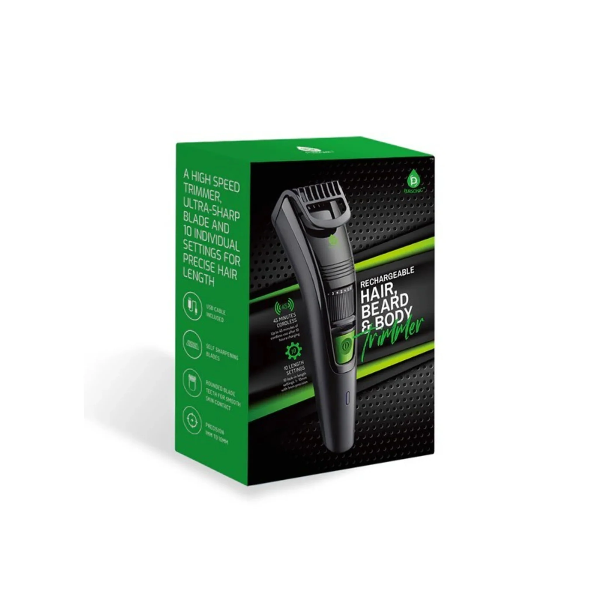 RECHARGEABLE BEARD AND BODY TRIMMER - Image 2