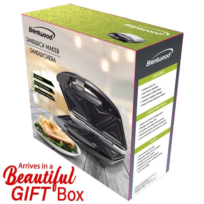 SANDWICH MAKER - (BLACK)
