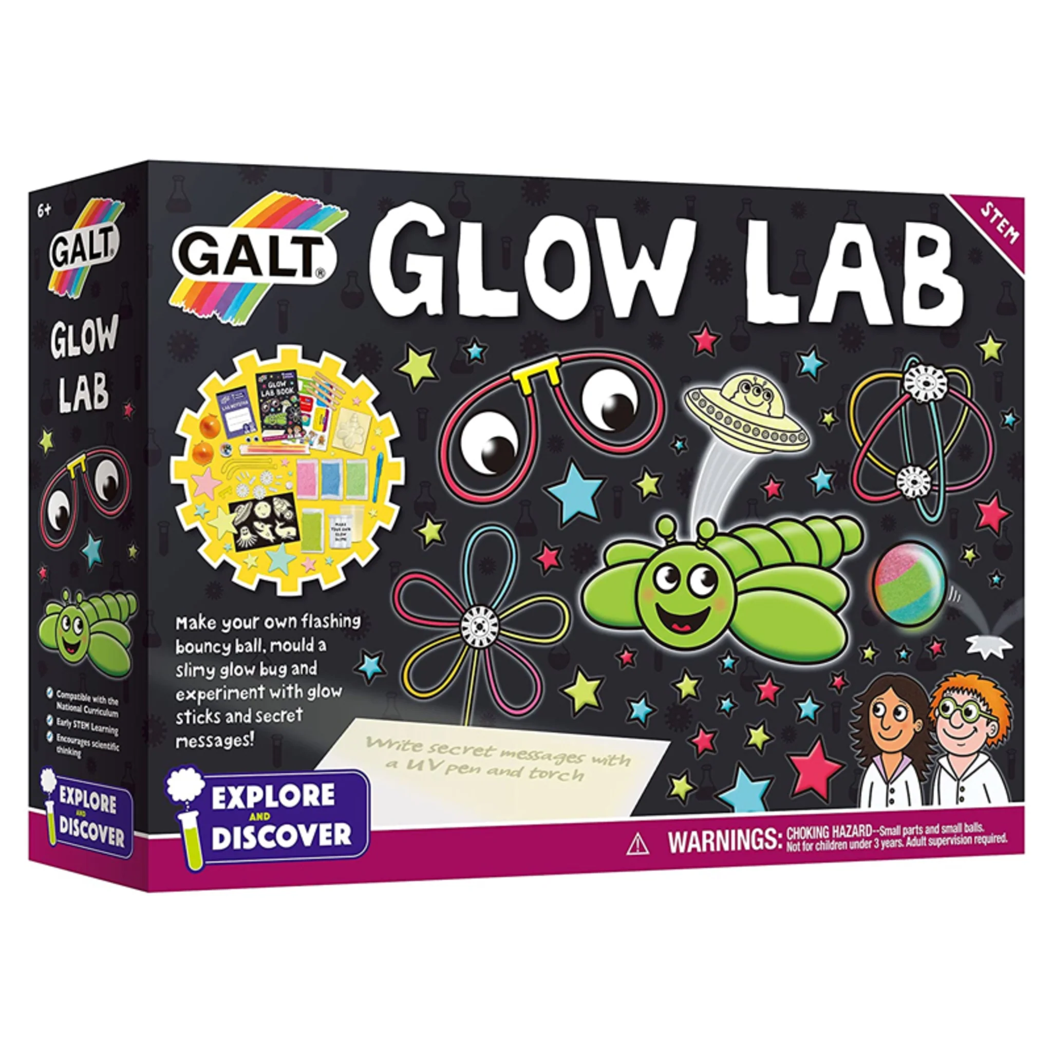 GLOW LAB SCIENCE KIT FOR KIDS - (MULTICOLOR) - (AGES 6 PLUS) - Image 2
