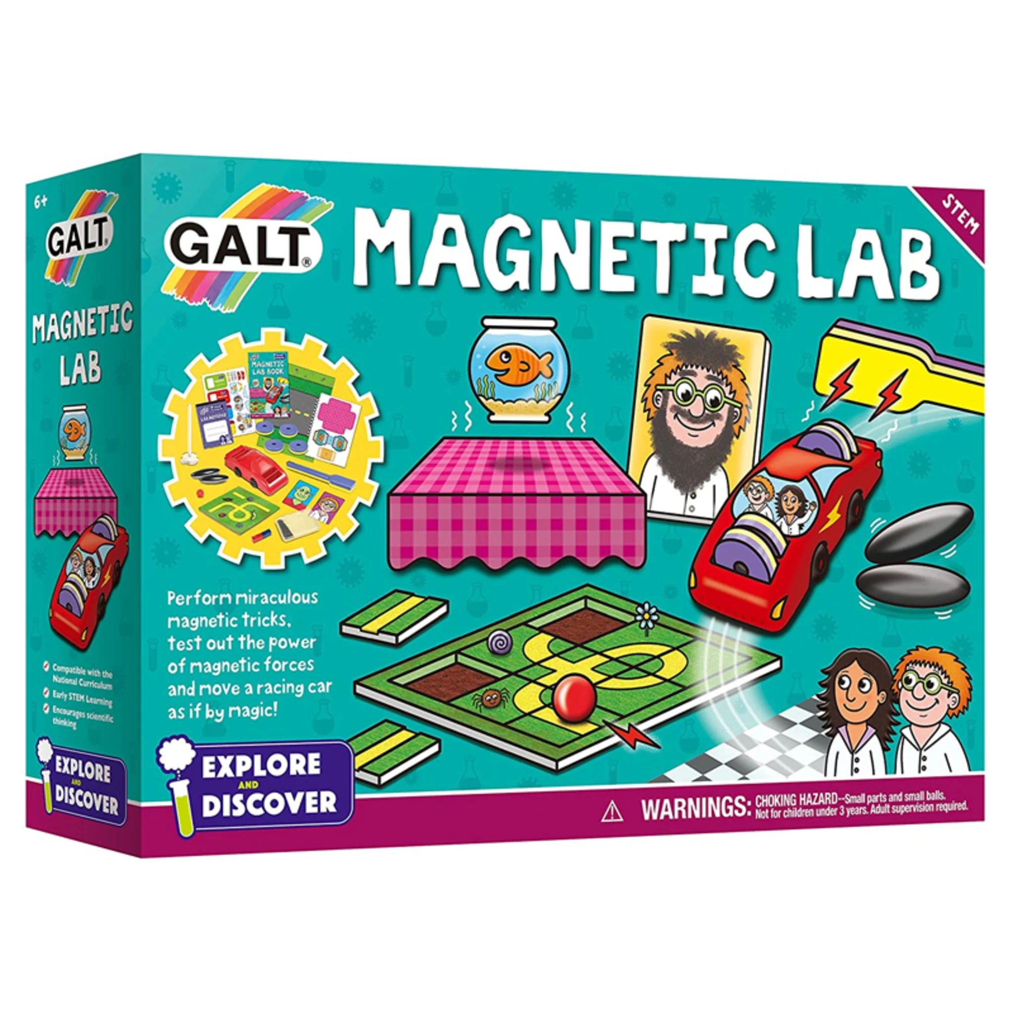 MAGNETIC LAB SCIENCE KIT FOR KIDS - (MULTICOLOR) - (AGES 6 PLUS) - Image 2