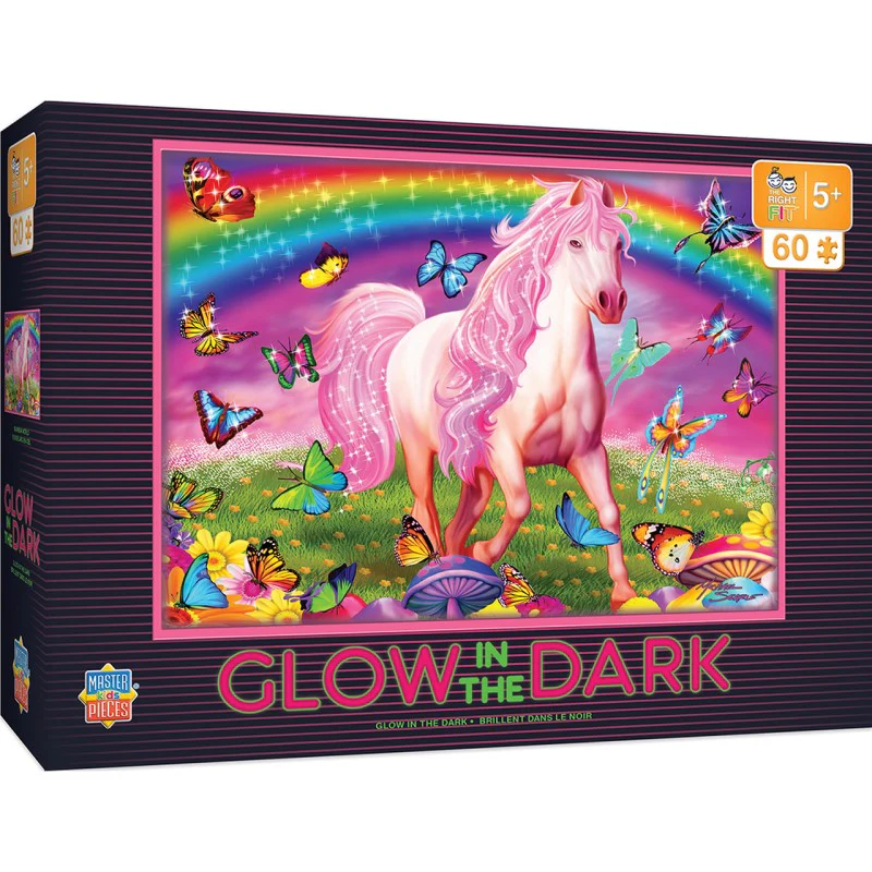 RAINBOW WORLD GLOW IN THE DARK PUZZLE