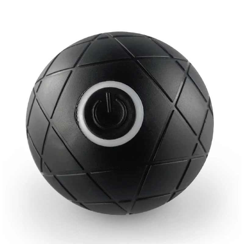 RECHARGEABLE VIBRATING MASSAGE BALL BLACK