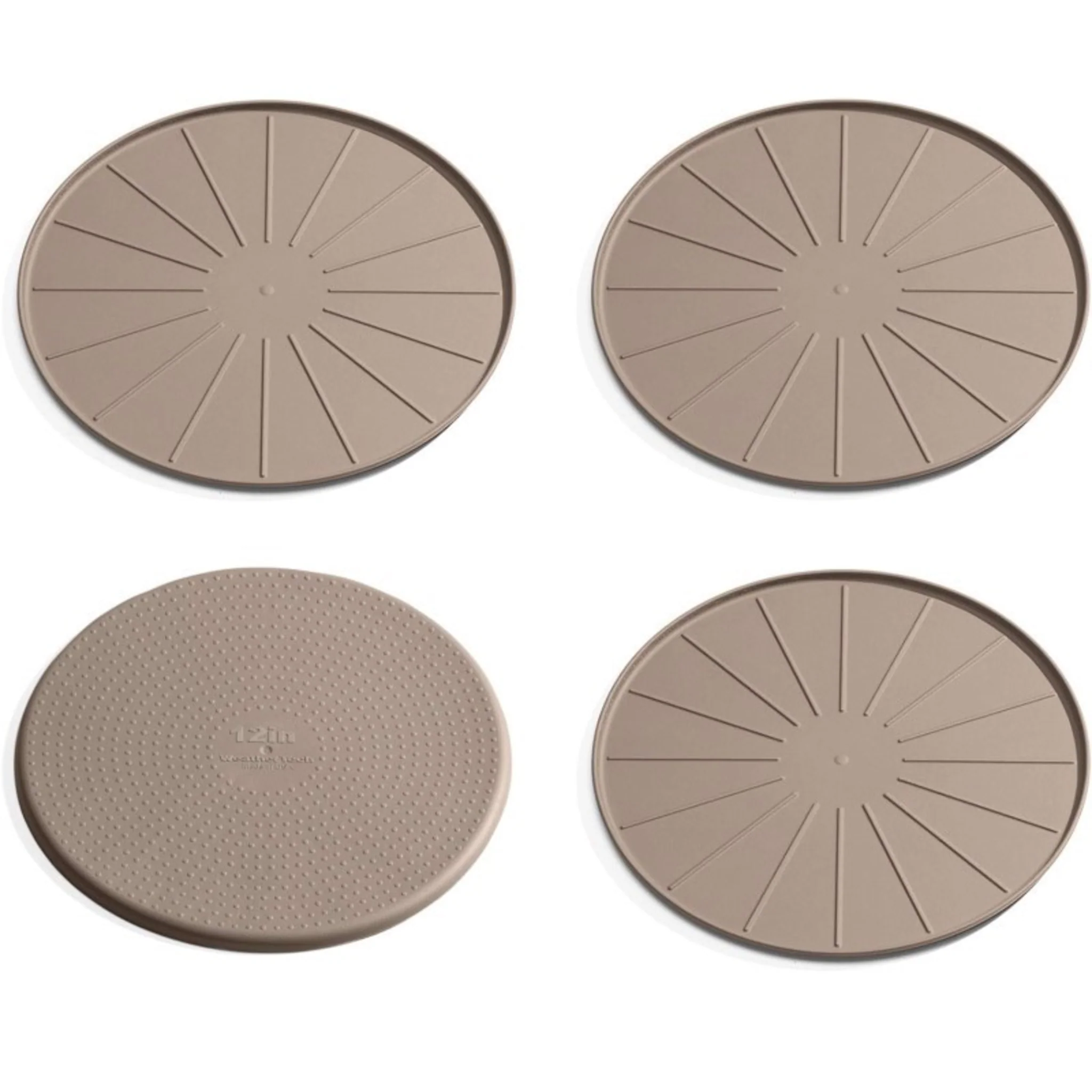 12 INCH ROUND COASTERS SET - (TAN) - Image 2