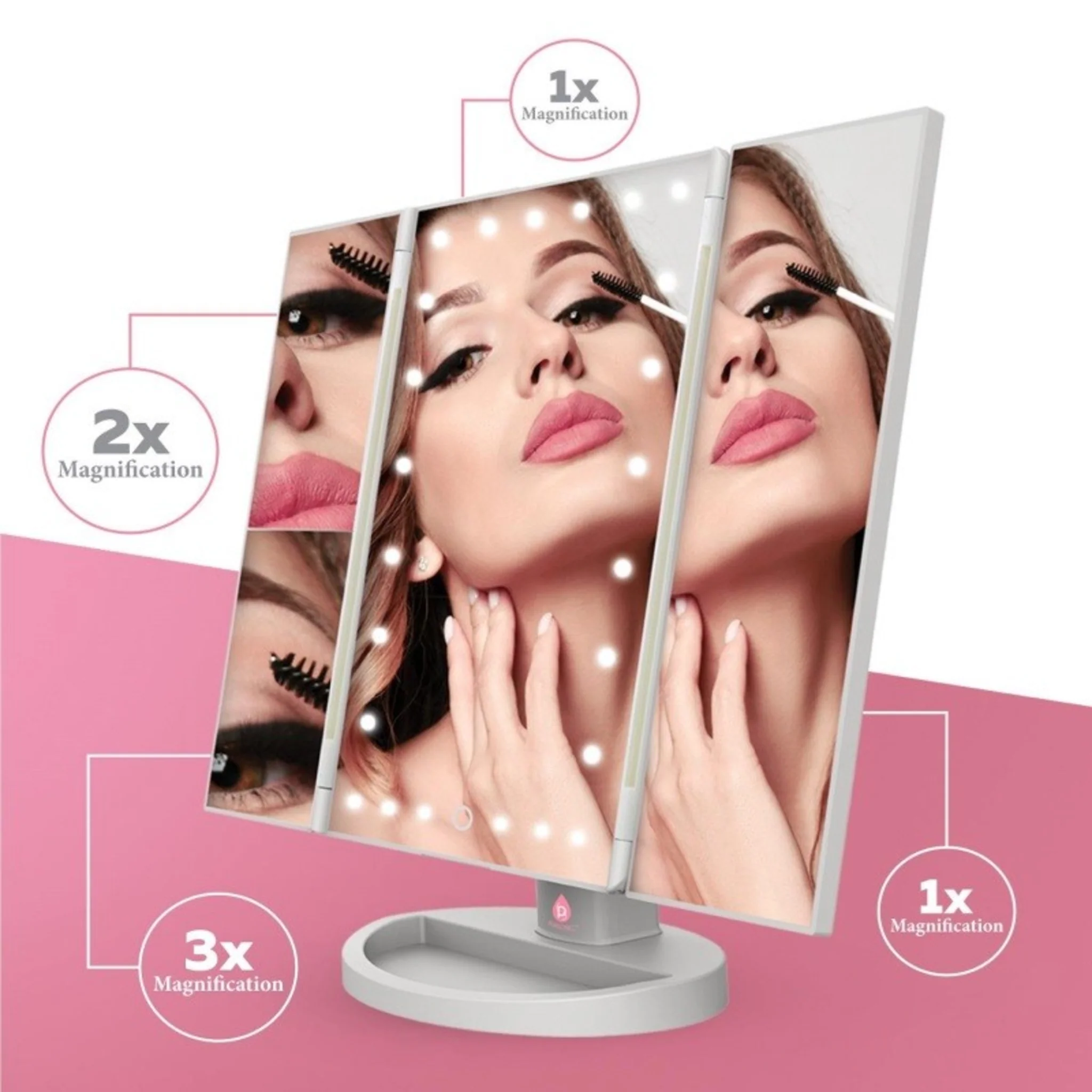TRI-FOLD VANITY MAKEUP MIRROR - Image 2
