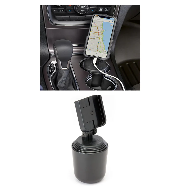 CUPFONE UNIVERSAL PORTABLE CELL PHONE HOLDER - (BLACK)