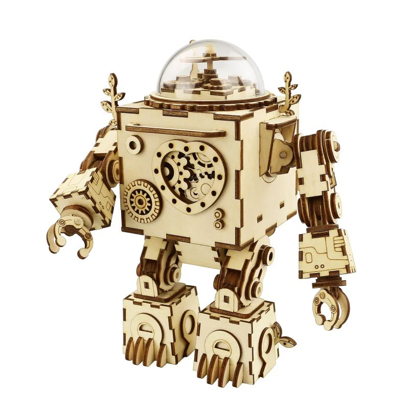 DIY 3D WOODEN PUZZLE MUSIC BOX - (ORPHEUS)