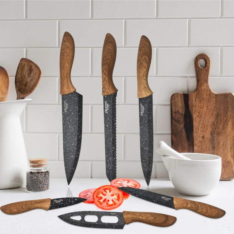 NONSTICK NUTRI BLADE KNIFE SET - (6 PIECE)