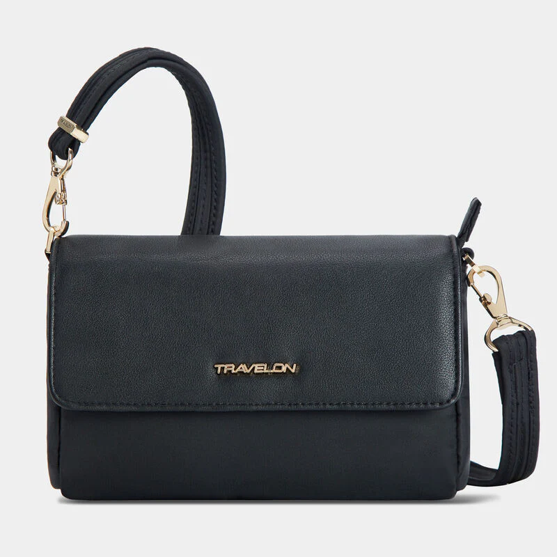 ADDISON ANTI-THEFT CONVERTIBLE BELT BAG - (BLACK)