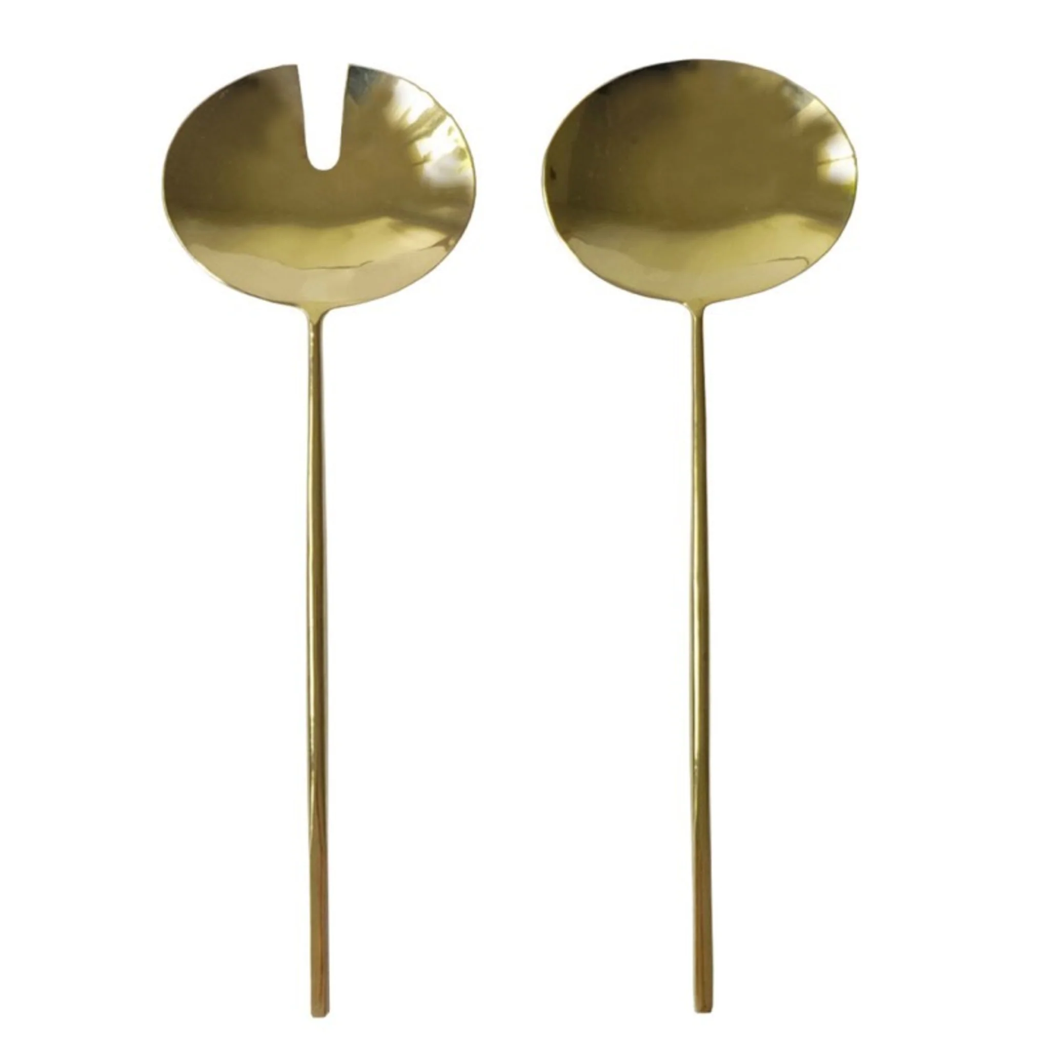 GOLD OVAL SALAD SERVERS - Image 2