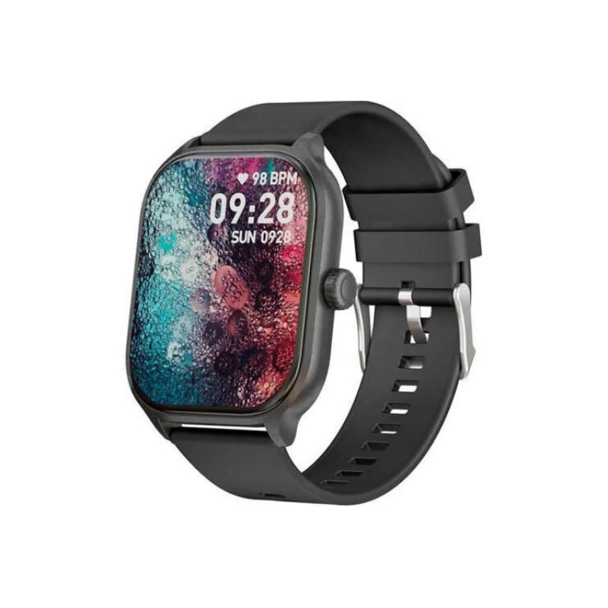 TOUCH SCREEN SMARTWATCH WITH HEART RATE MONITOR - (BLACK) - Image 2