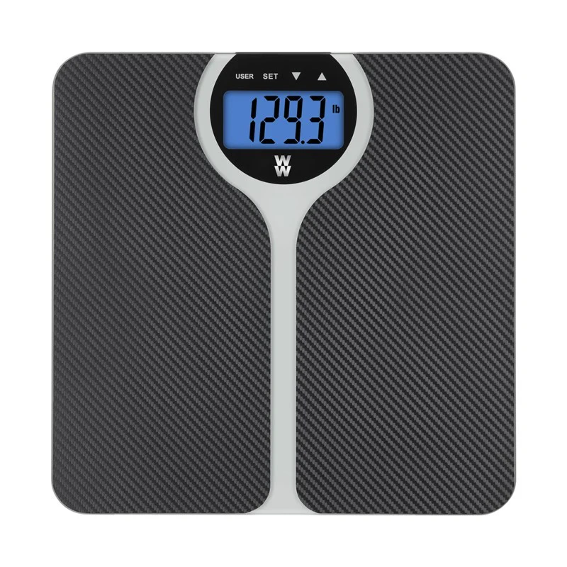 WEIGHT WATCHERS CARBON FIBER BMI SCALE - (BLACK)