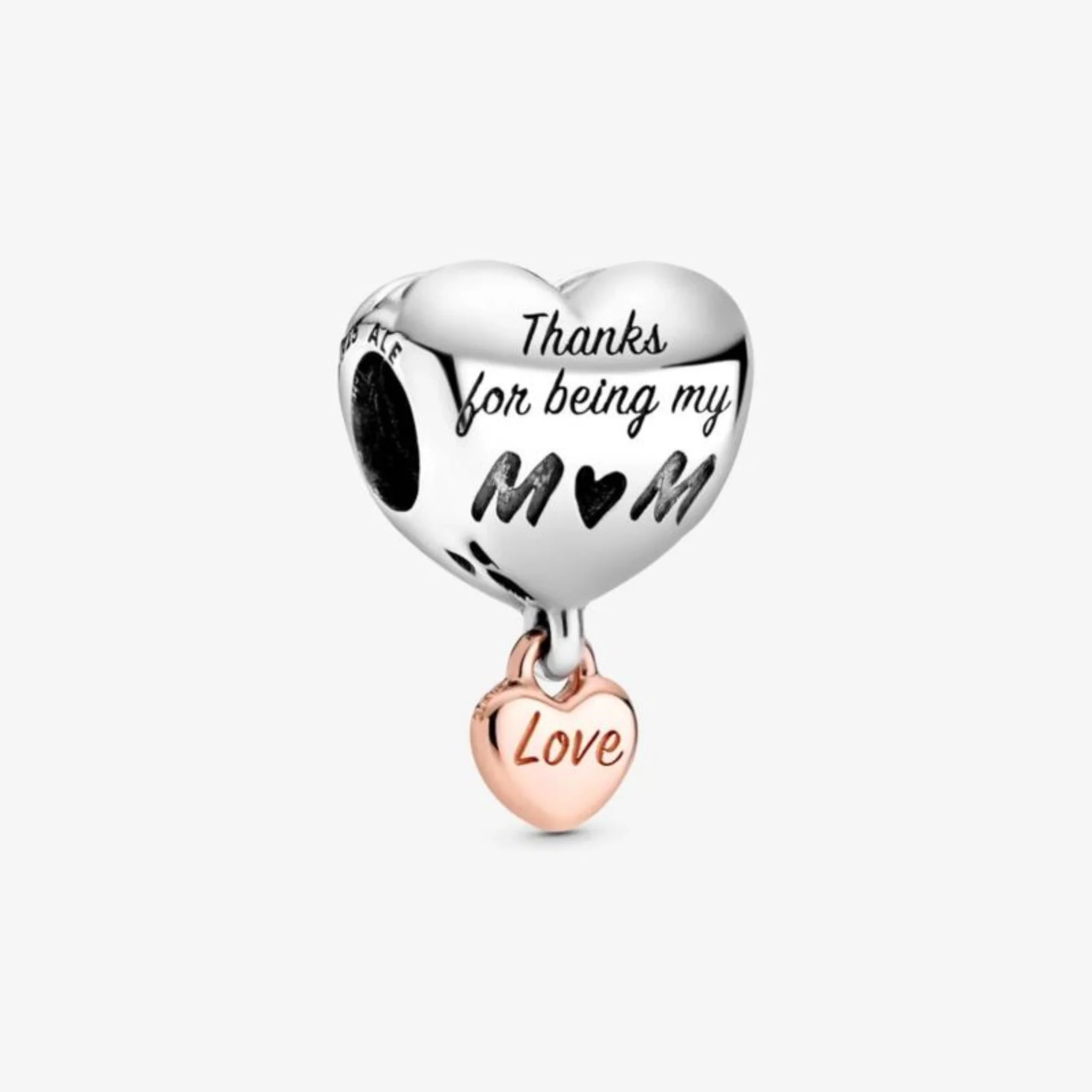 LOVE YOU MOM HEART CHARM - Image 2