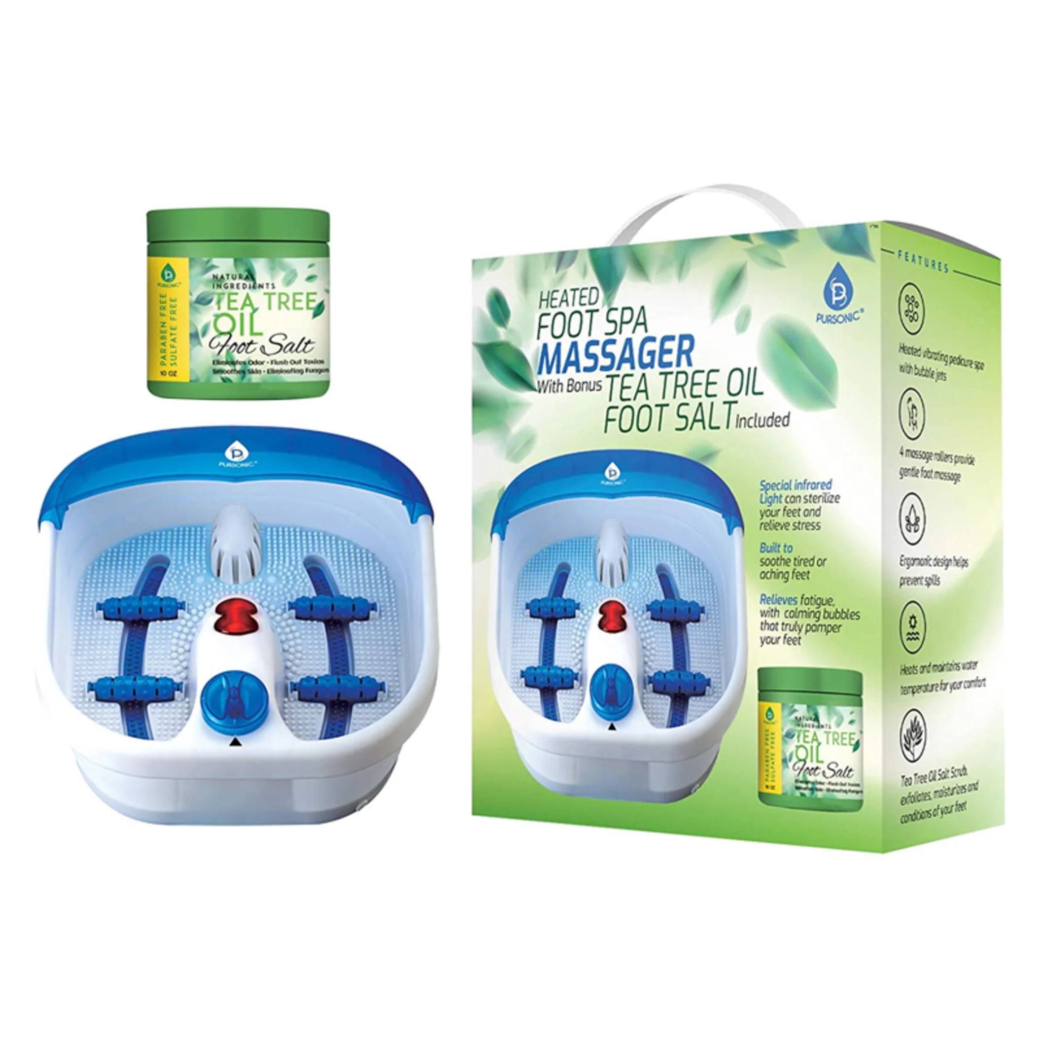 HEATED FOOT SPA WITH MASSAGER AND FOOT SALTS - Image 2