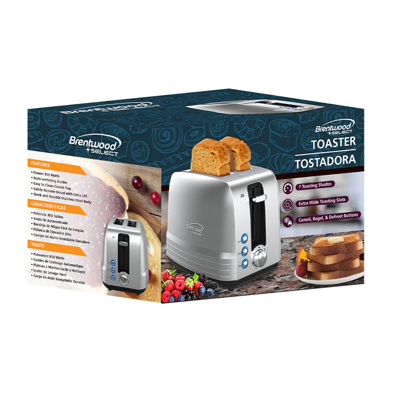 2 - SLICE SELECT EXTRA WIDE SLOT TOASTER - (STAINLESS STEEL)