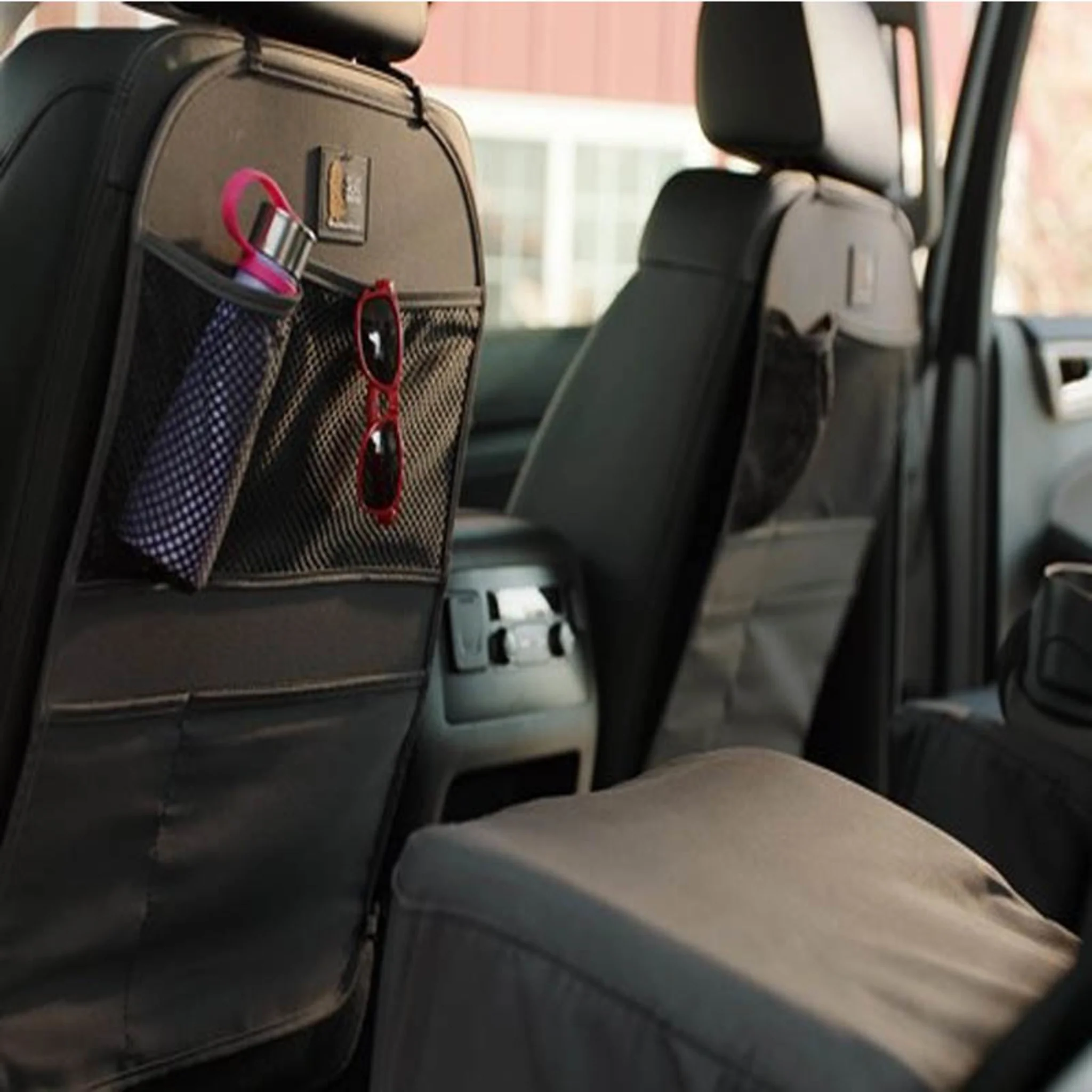 SEAT BACK PROTECTOR AND ORGANIZER - (BLACK) - Image 2