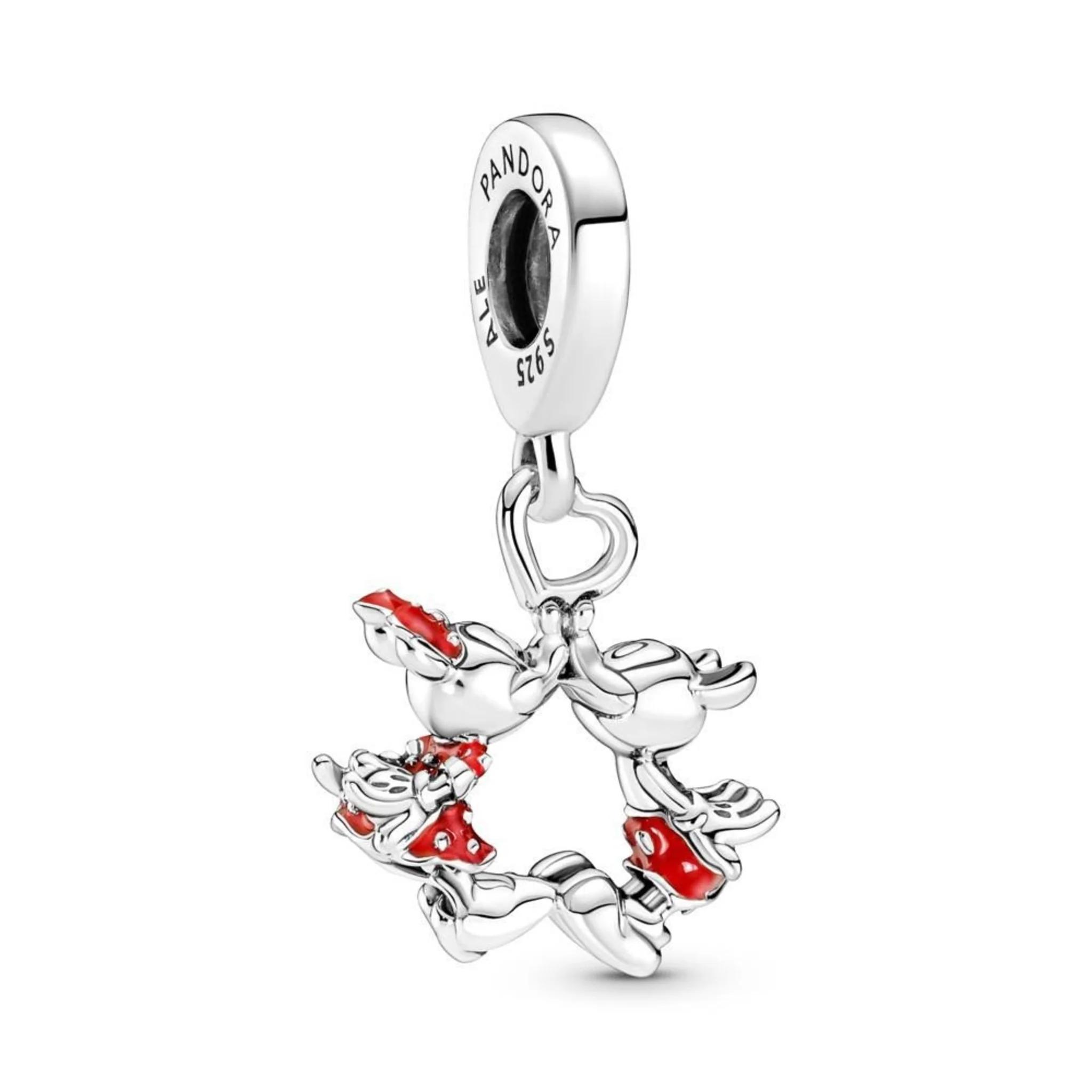 MICKEY MOUSE & MINNIE MOUSE KISSING DANGLE CHARM - Image 2