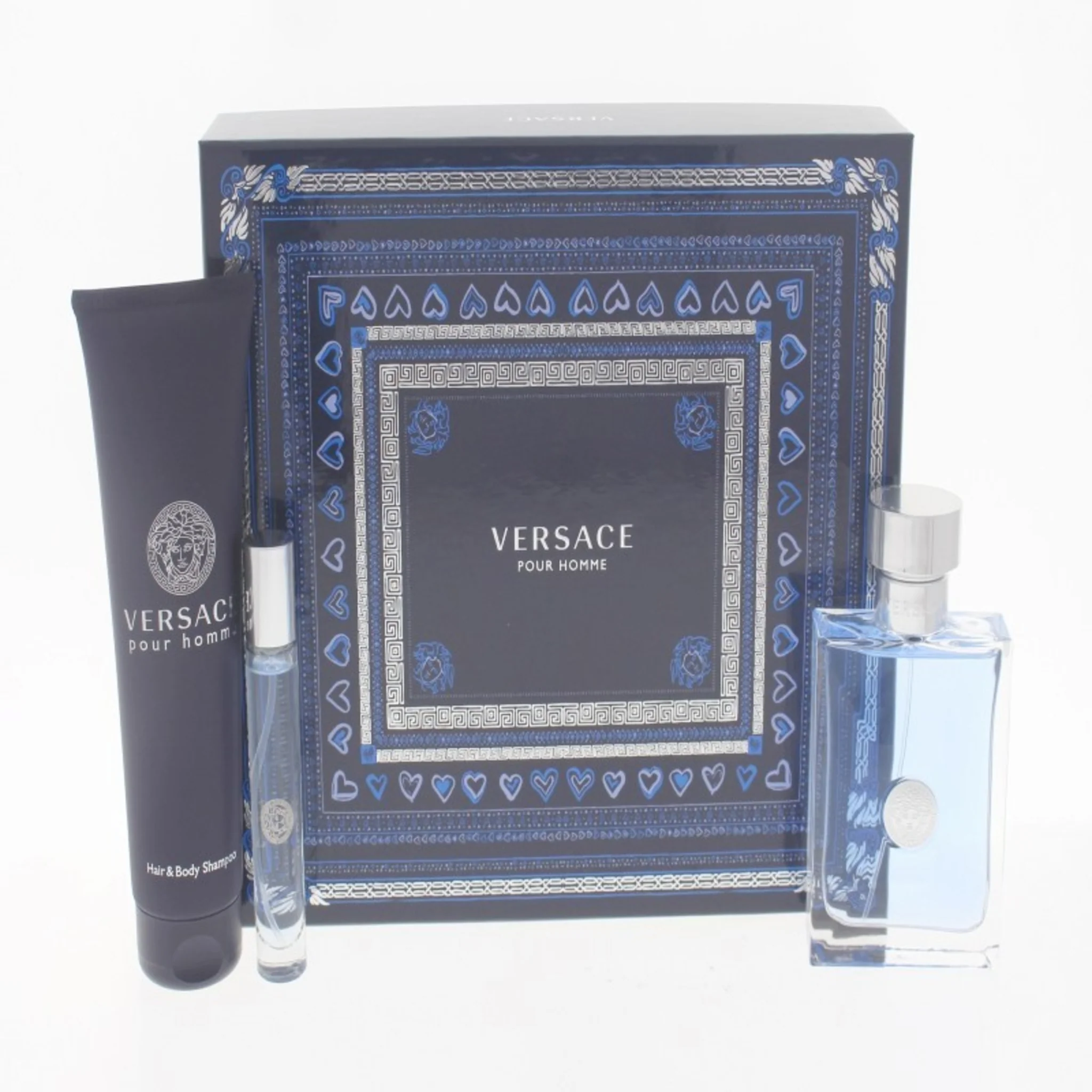 VERSACE POUR HOMME (M) 3PC GIFT SET - Image 2