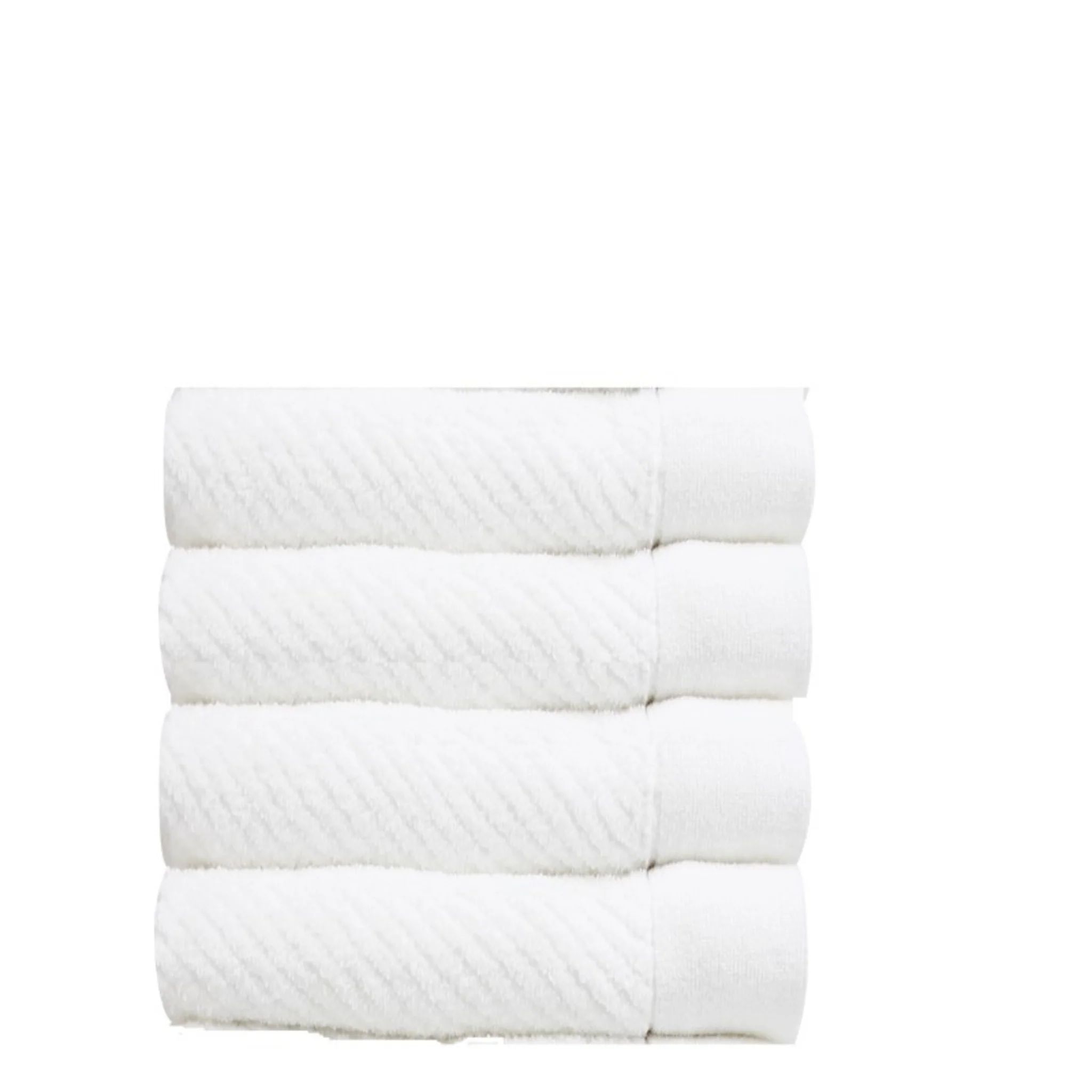 TAILORED 4PCS SET HAND TOWEL - (WHITE) - Image 3