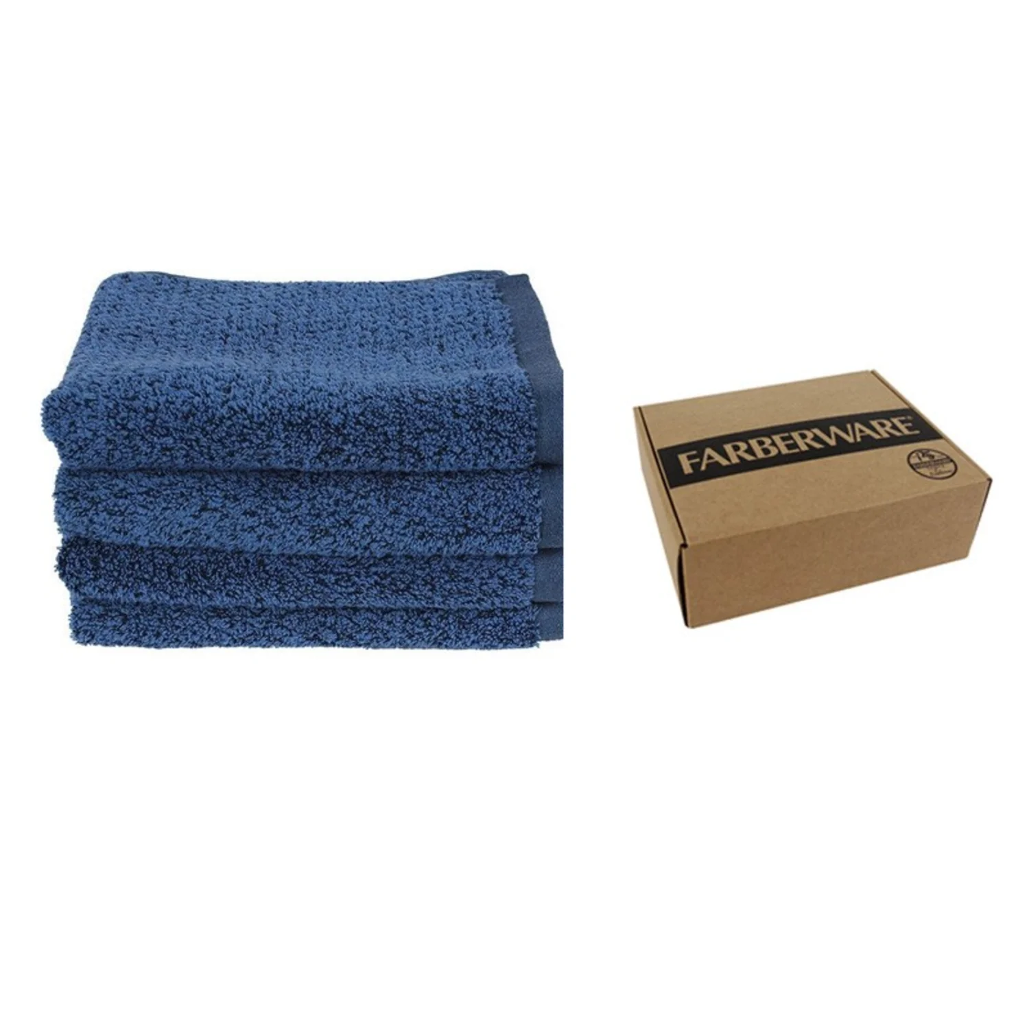 SIGNATURE 4PCS SET HAND TOWEL - (NAVY BLUE) - Image 2