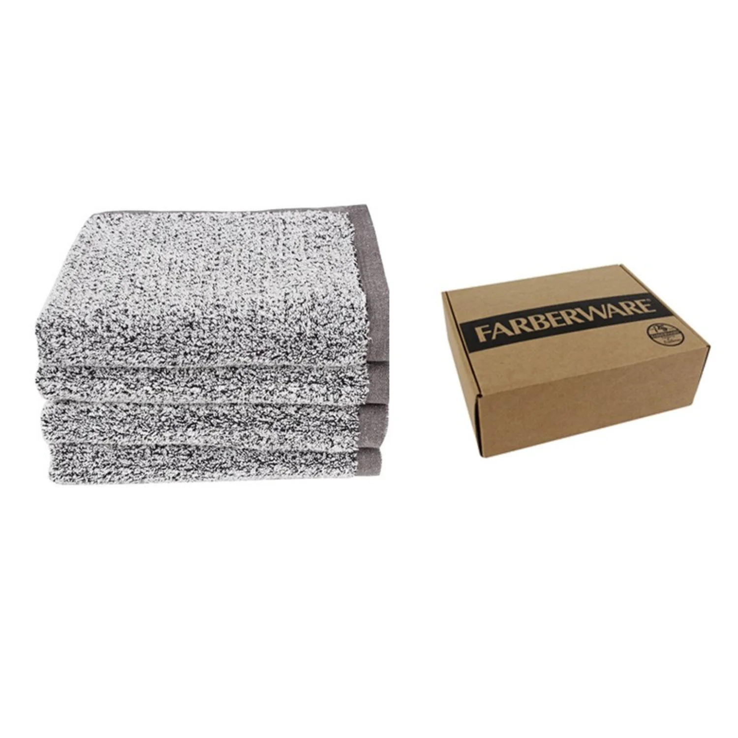 SIGNATURE 4PCS SET HAND TOWEL - (DARK GREY) - Image 2