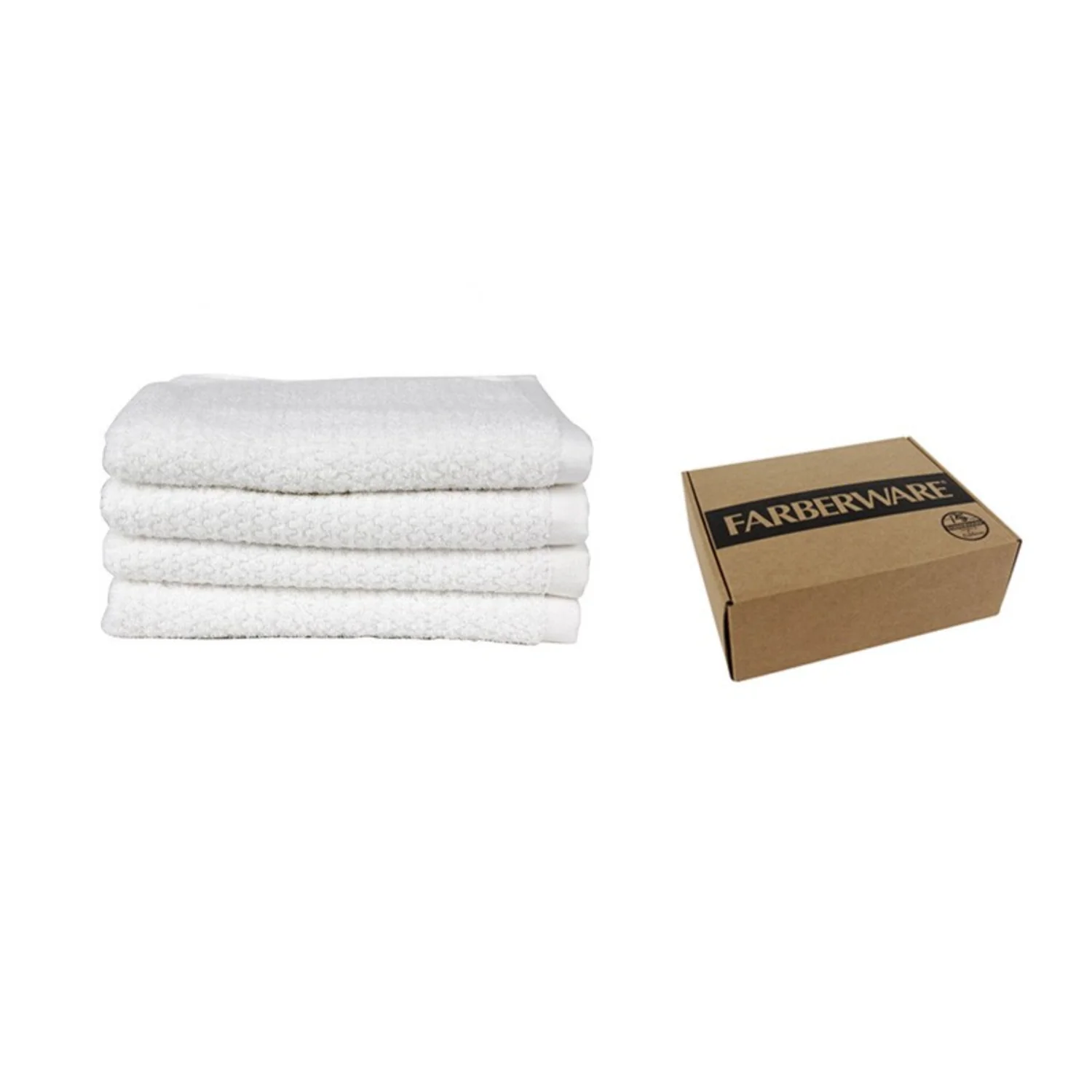 SIGNATURE 4PCS SET HAND TOWEL - (WHITE) - Image 2