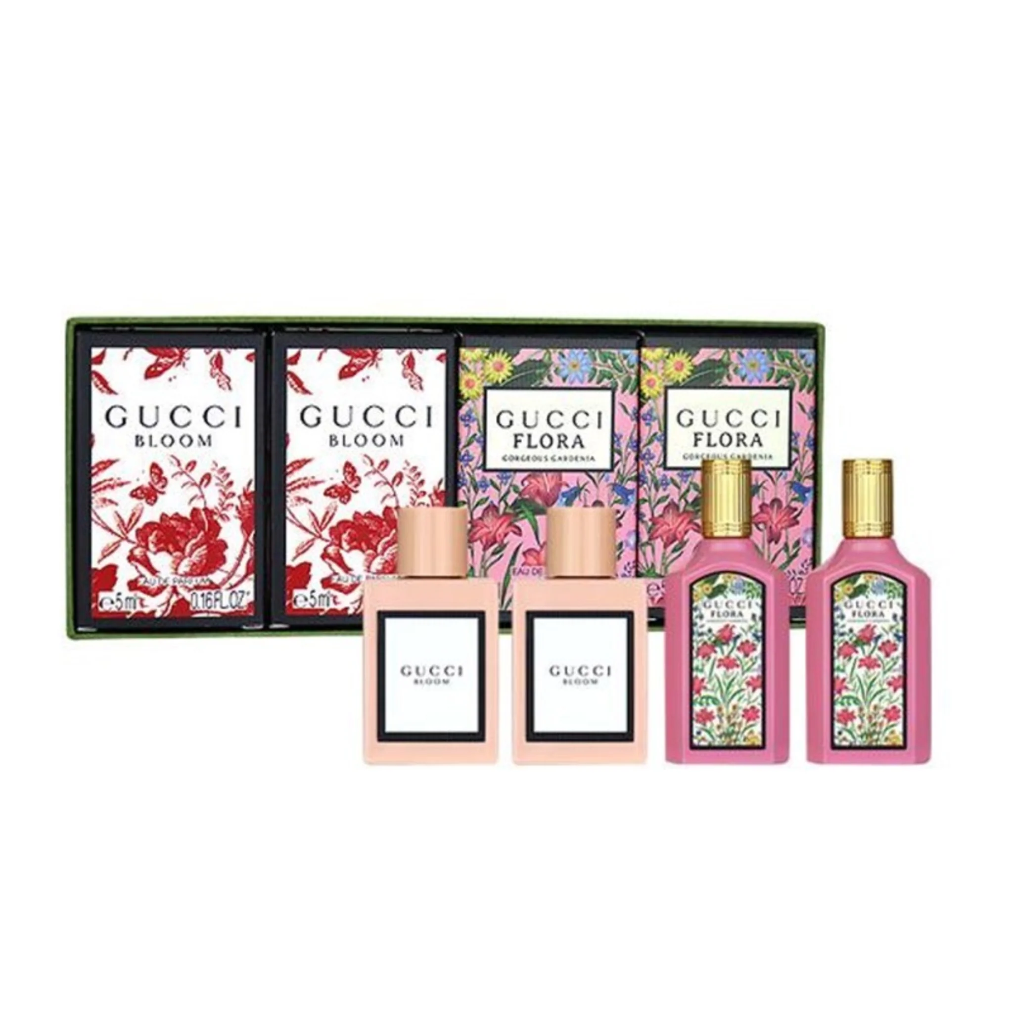 GUCCI (W) 4PC MINIATURE SET: 2X5ML BLOOM EDP/ 2X5ML FLORA GORGEOUS GARDENIA - Image 2