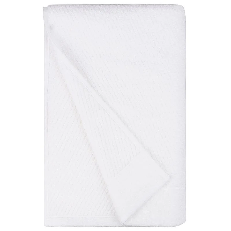 TAILORED 2PCS SET BATH TOWEL - (WHITE)