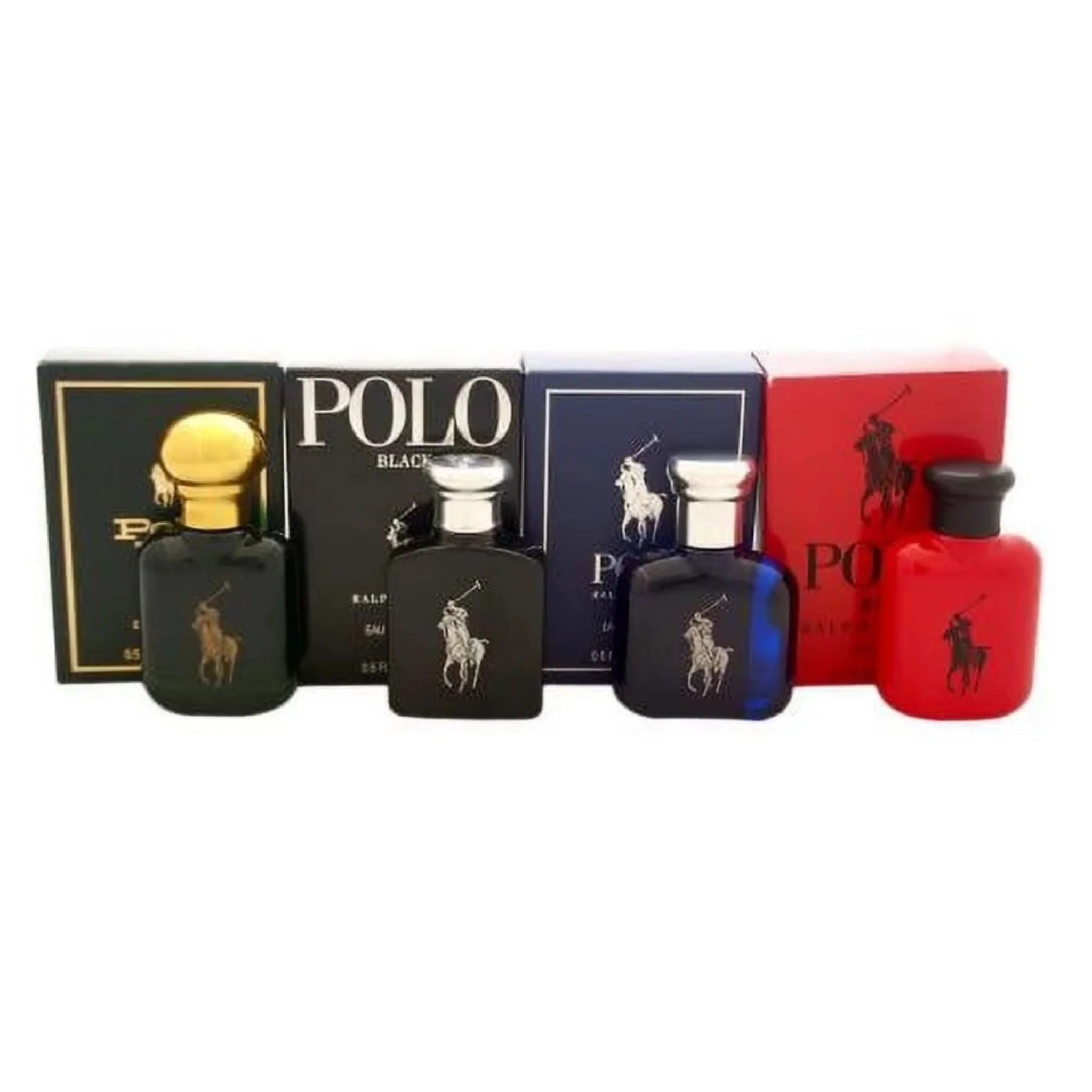 POLO (M) 4PC MINI SET - RED 15ML EDT/ BLUE 15ML EDT/ BLACK 15ML EDT/ GREEN 15ML EDT - Image 2