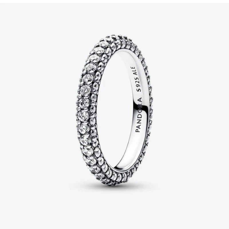 TIMELESS PAVE SINGLE-ROW RING SIZE 7