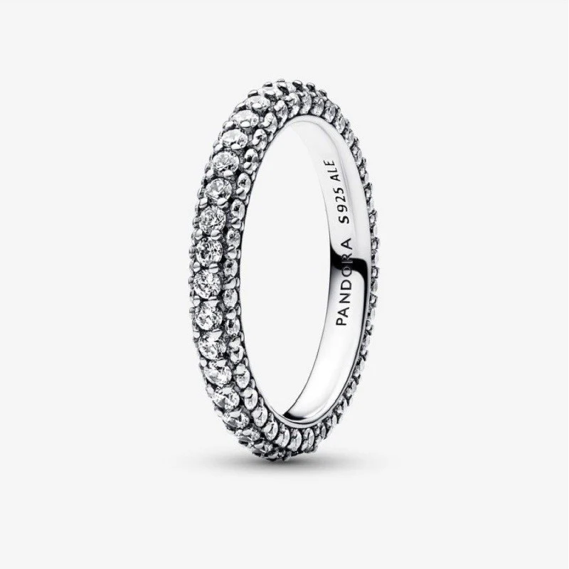 TIMELESS PAVE SINGLE-ROW RING, SIZE 8.5