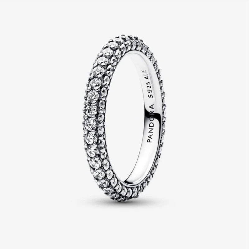 TIMELESS PAVE SINGLE-ROW RING, SIZE 9