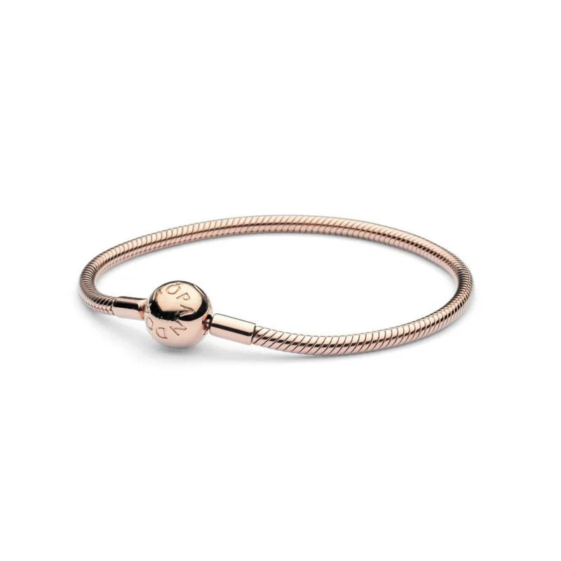 MOMENTS SNAKE CHAIN BRACELET, ROSE GOLD