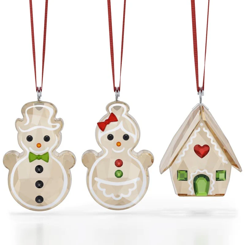 HOLIDAY CHEERS, ORNAMENT SET GINGERBREAD