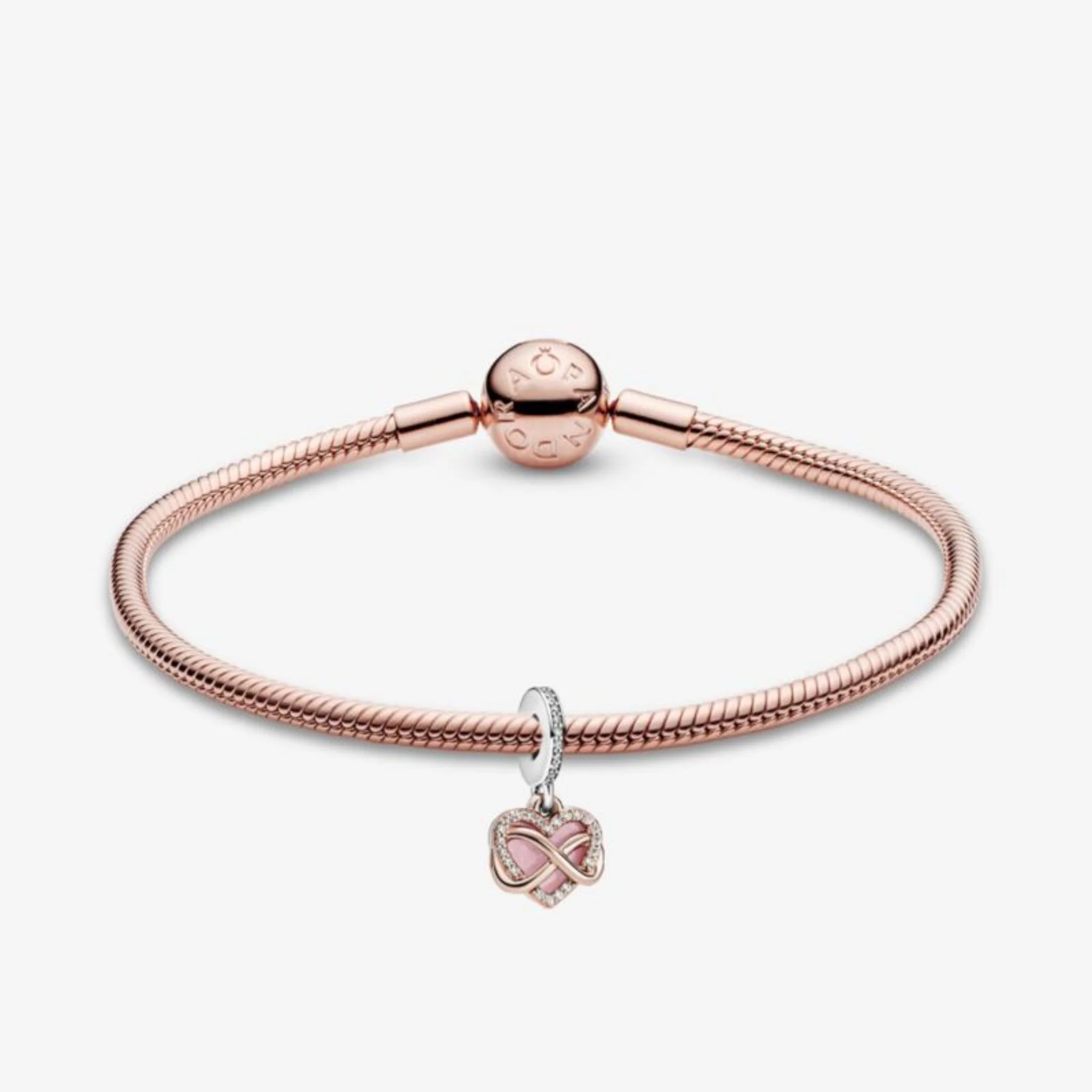 SPARKLING INFINITY HEART BRACELET - (SIZE 7.5) - Image 2