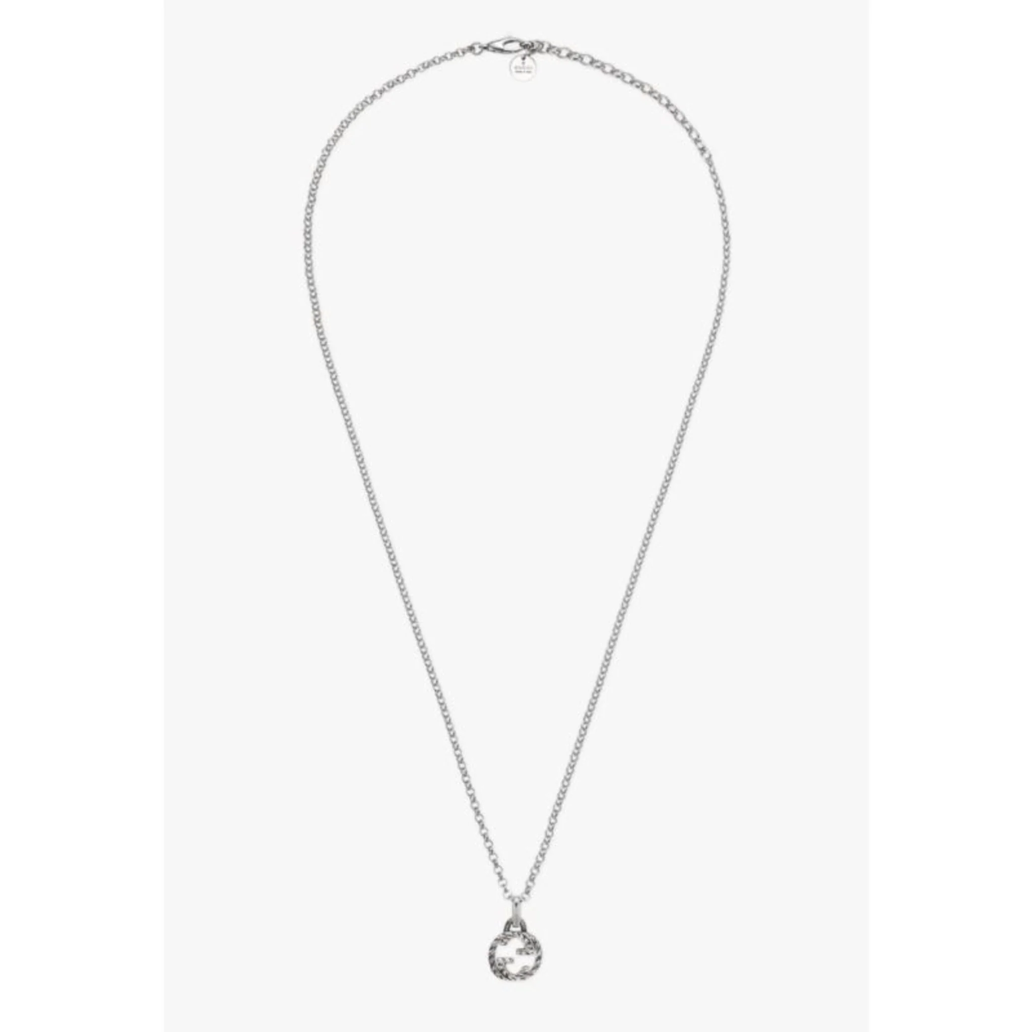 LADIES INTERLOCKING G PENDANT NECKLACE - Image 2