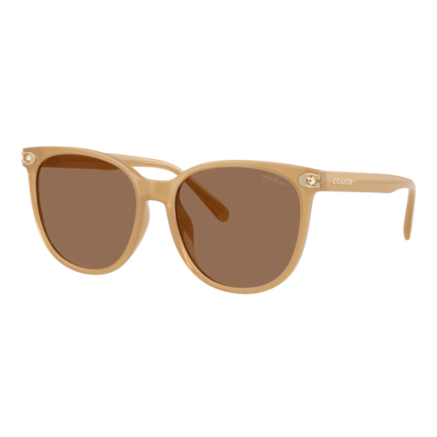 COACH WOMEN'S EMBEDDED SIGNATURE ROUND SUNGLASSES - Image 2