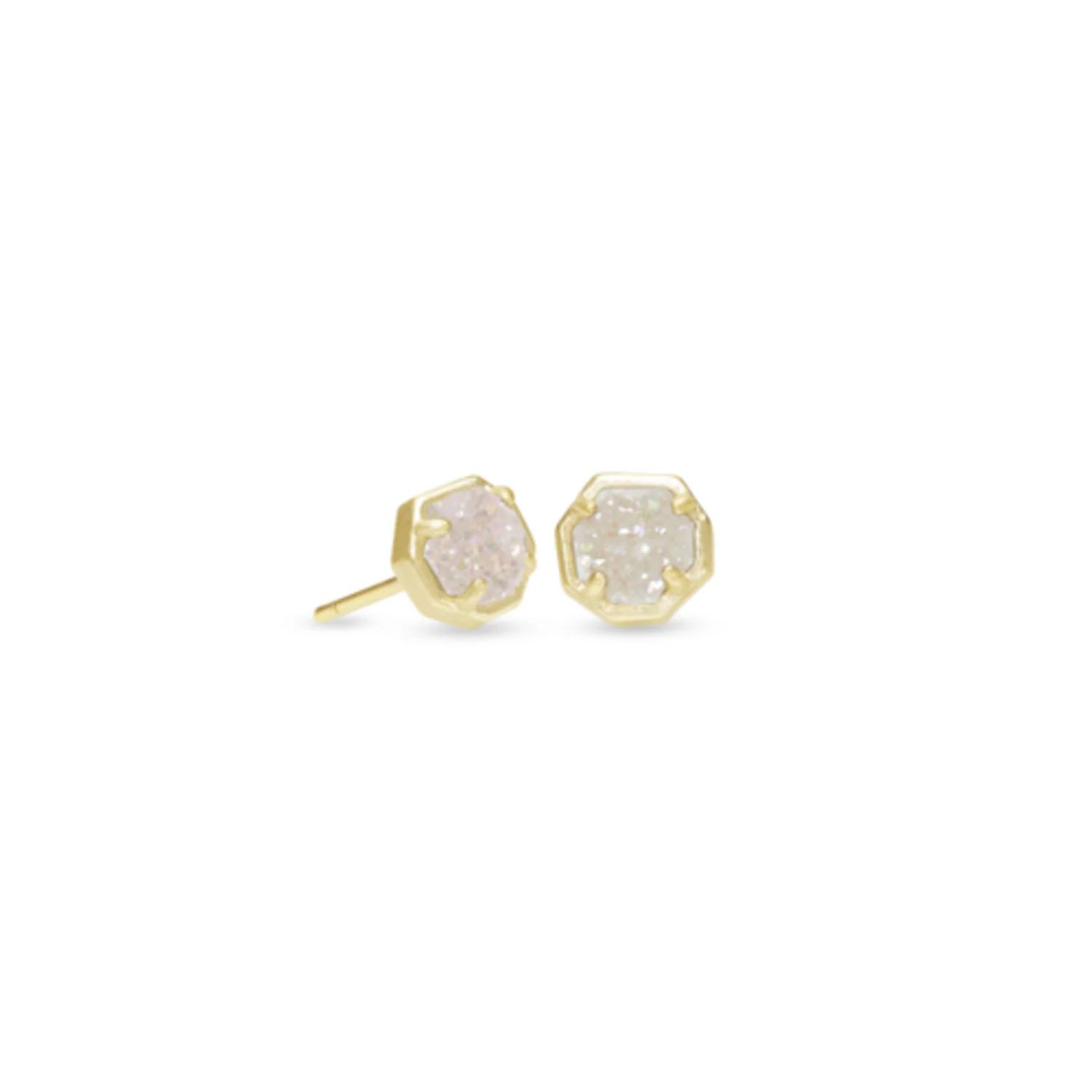 KENDRA SCOTT NOLA STUD EARRINGS IN IRIDESCENT DRUSY - Image 2