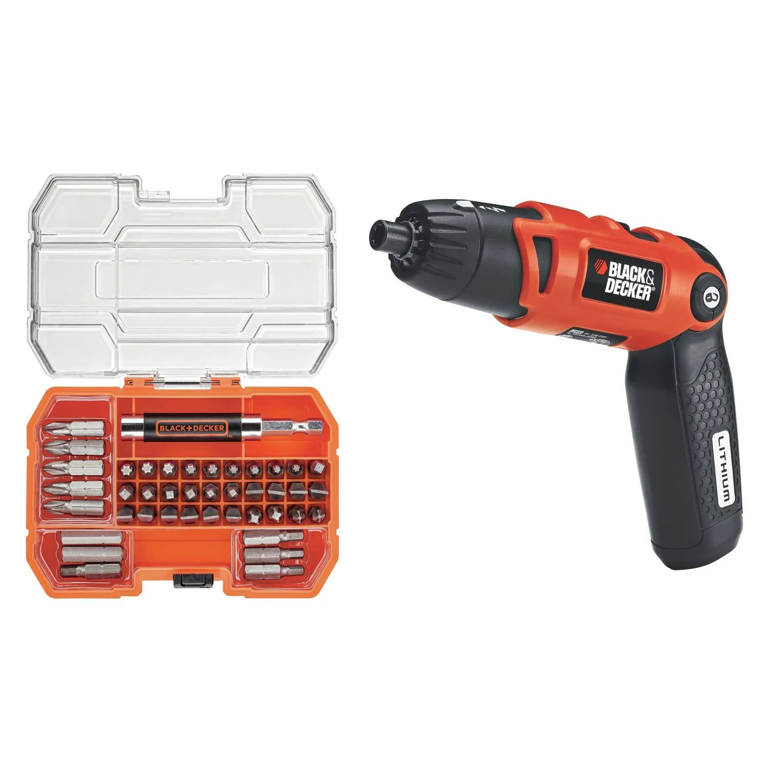 3-POSITION RECHARGEABLE SCREWDRIVER W/ 42PC SCREWDRIVER BIT SET - Image 2