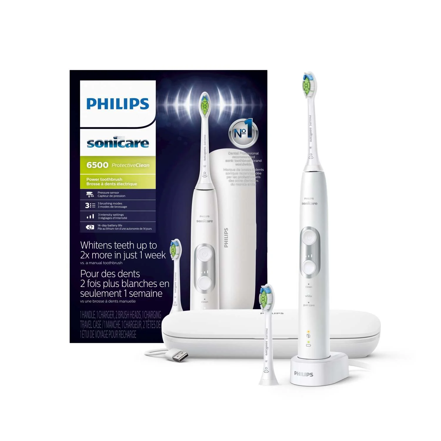 PROTECTIVE CLEAN 6500 ELECTRIC TOOTHBRUSH WHITE - Image 2