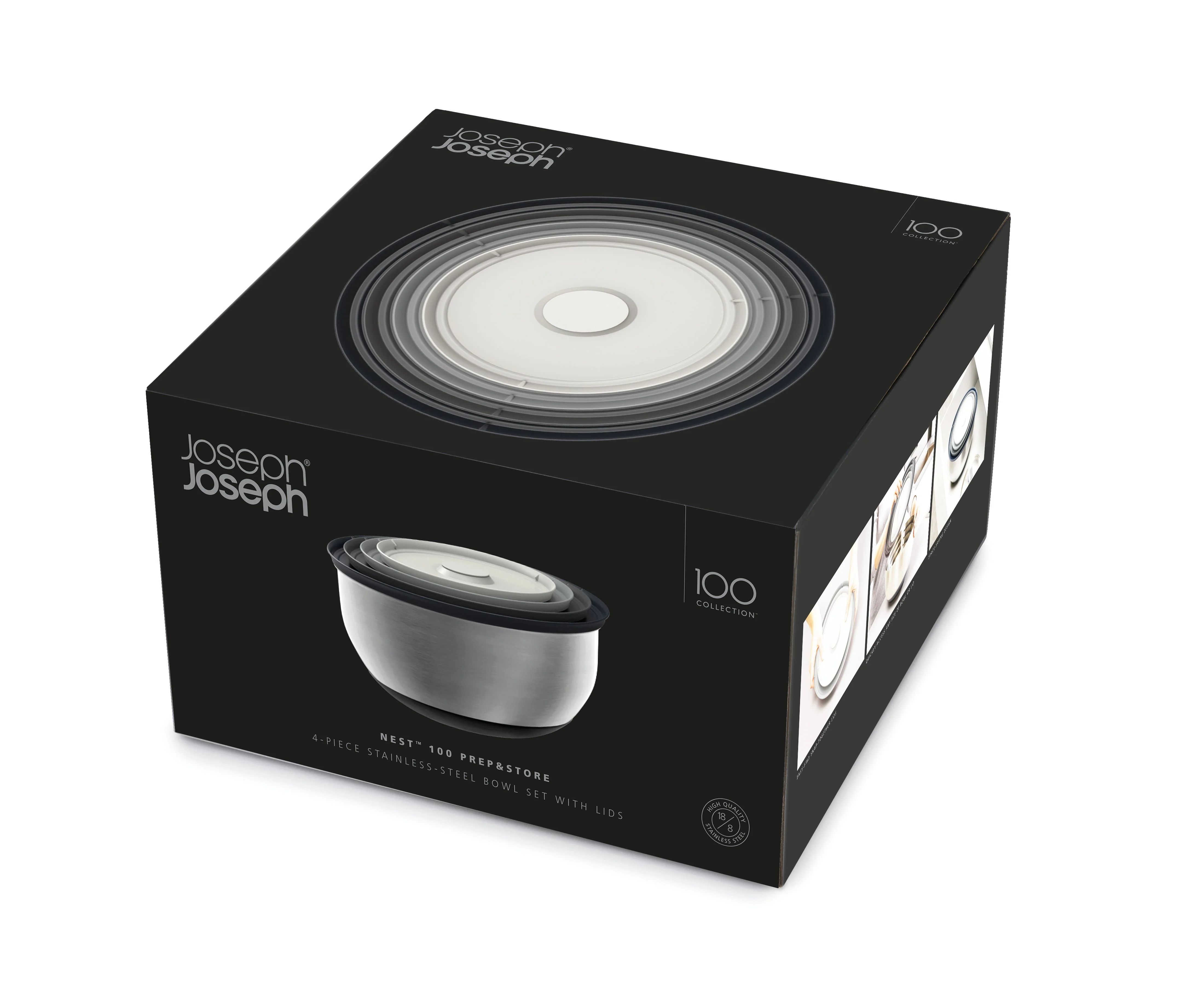 NEST PREP & STORE 8PC STEEL BOWL SET - Image 2