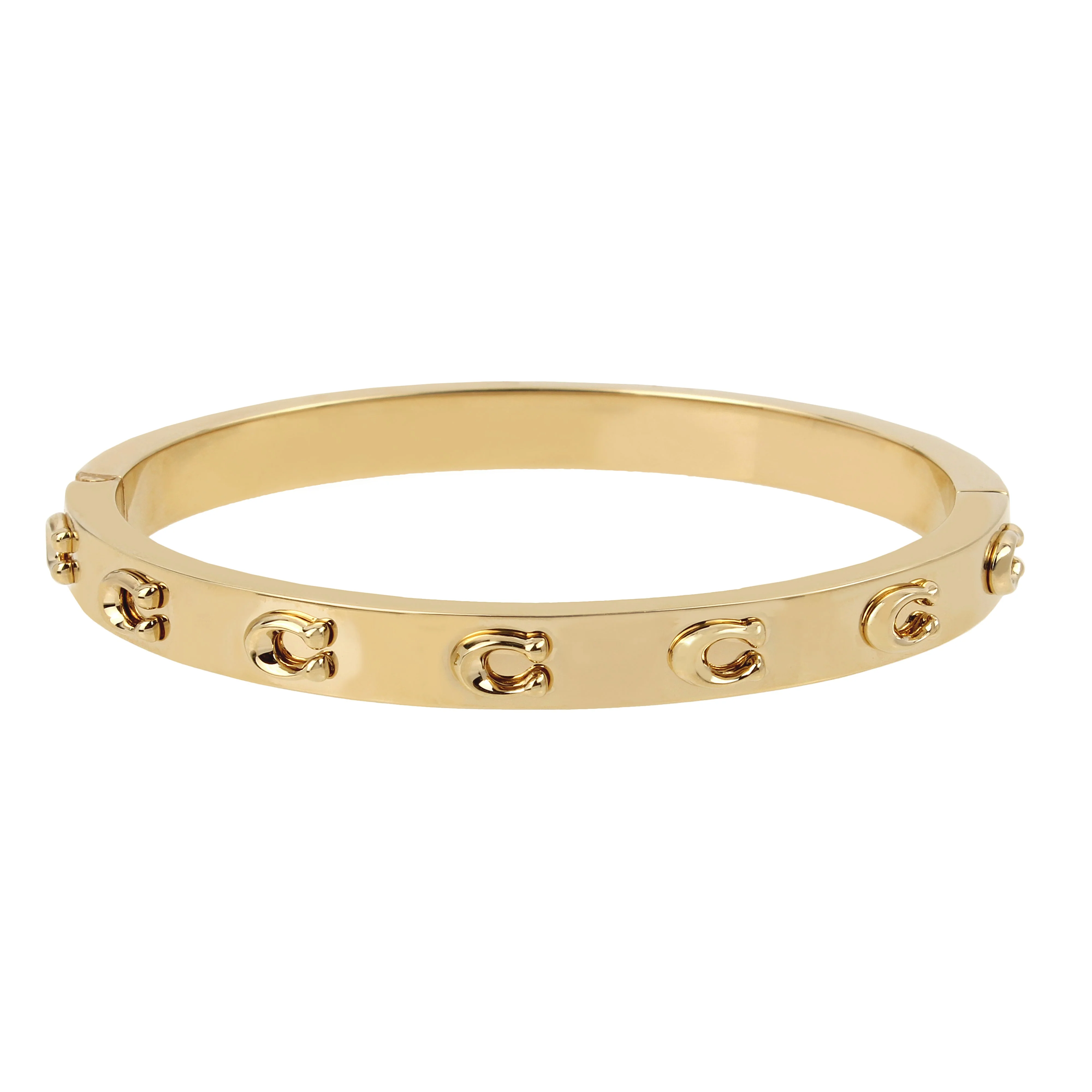 SIGNATURE C GOLD-TONE BANGLE BRACELET - Image 2