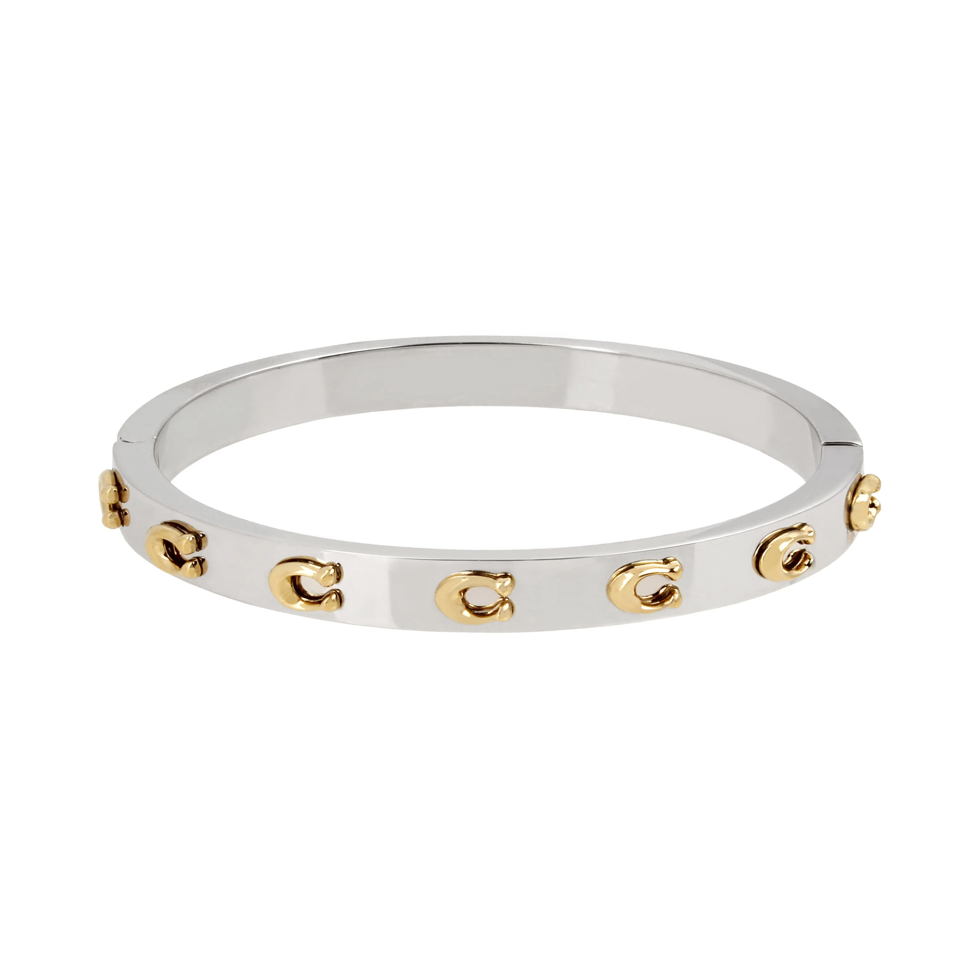SIGNATURE C 2-TONE BANGLE BRACELET - Image 2