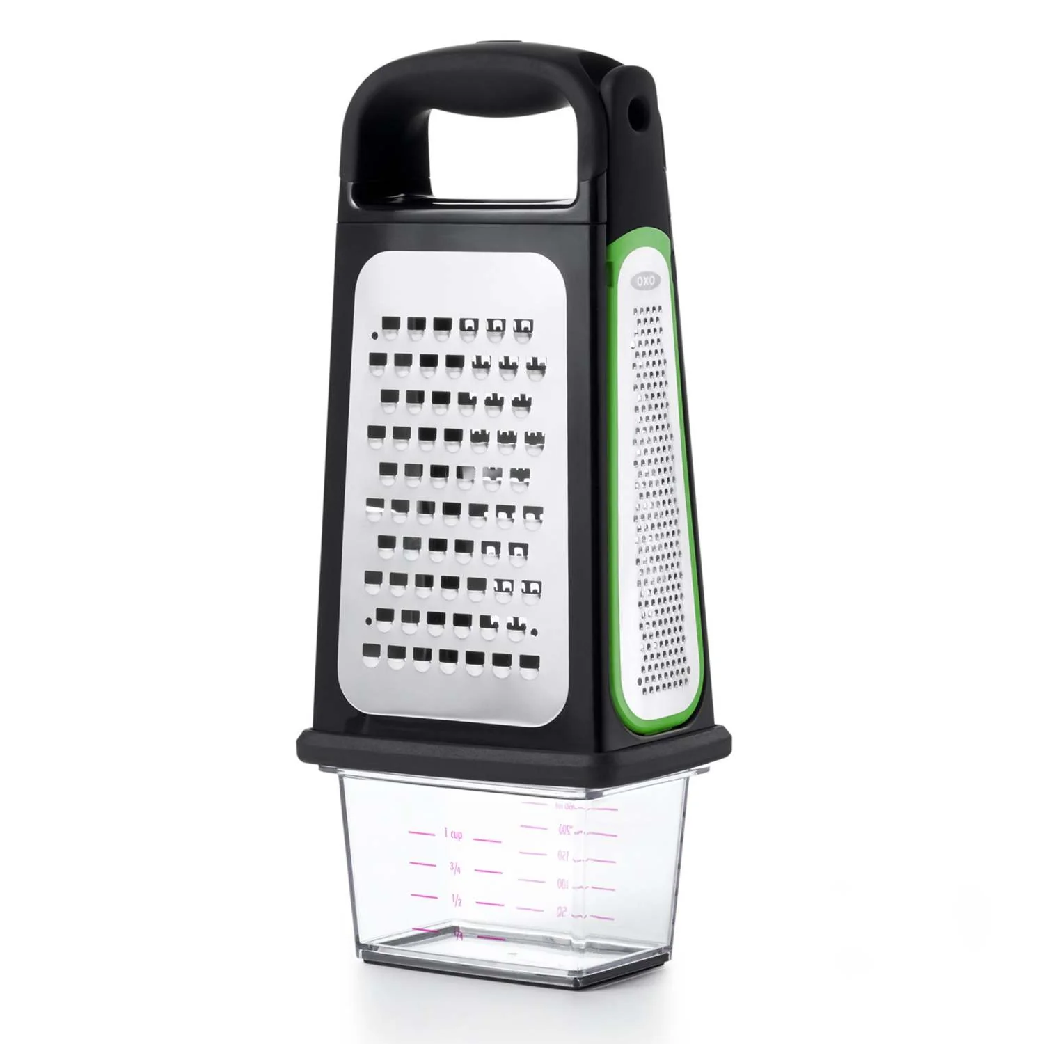 GOOD GRIPS ETCHED BOX GRATER W/ REMOVABLE ZESTER - Image 2