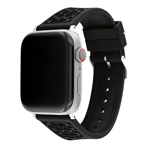 RUBBER APPLE WATCH STRAP W/ "C" LOGOS 42MM & 44MM