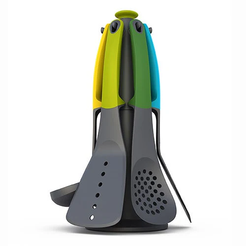ELEVATE CAROUSEL 6PC KITCHEN UTENSIL SET W/ STAND