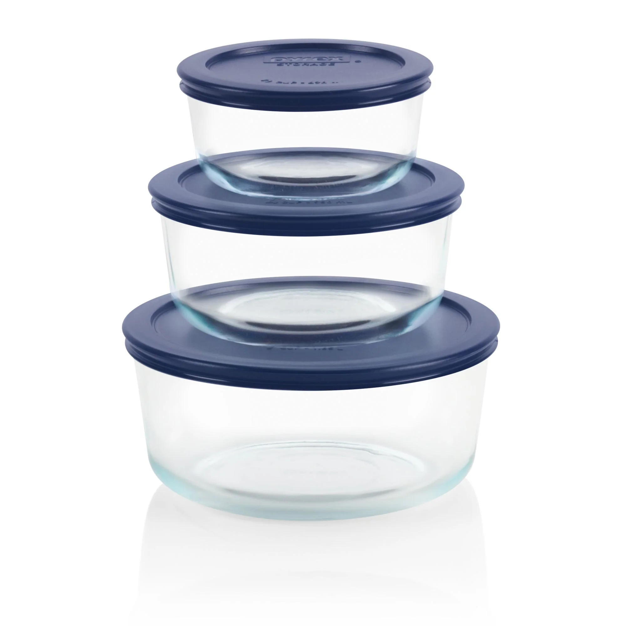 6PC SIMPLY STORE ROUND GLASS STORAGE SET - Image 2
