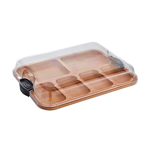 BUILD-A-BOARD BAMBOO SERVING BOARD W/ LID