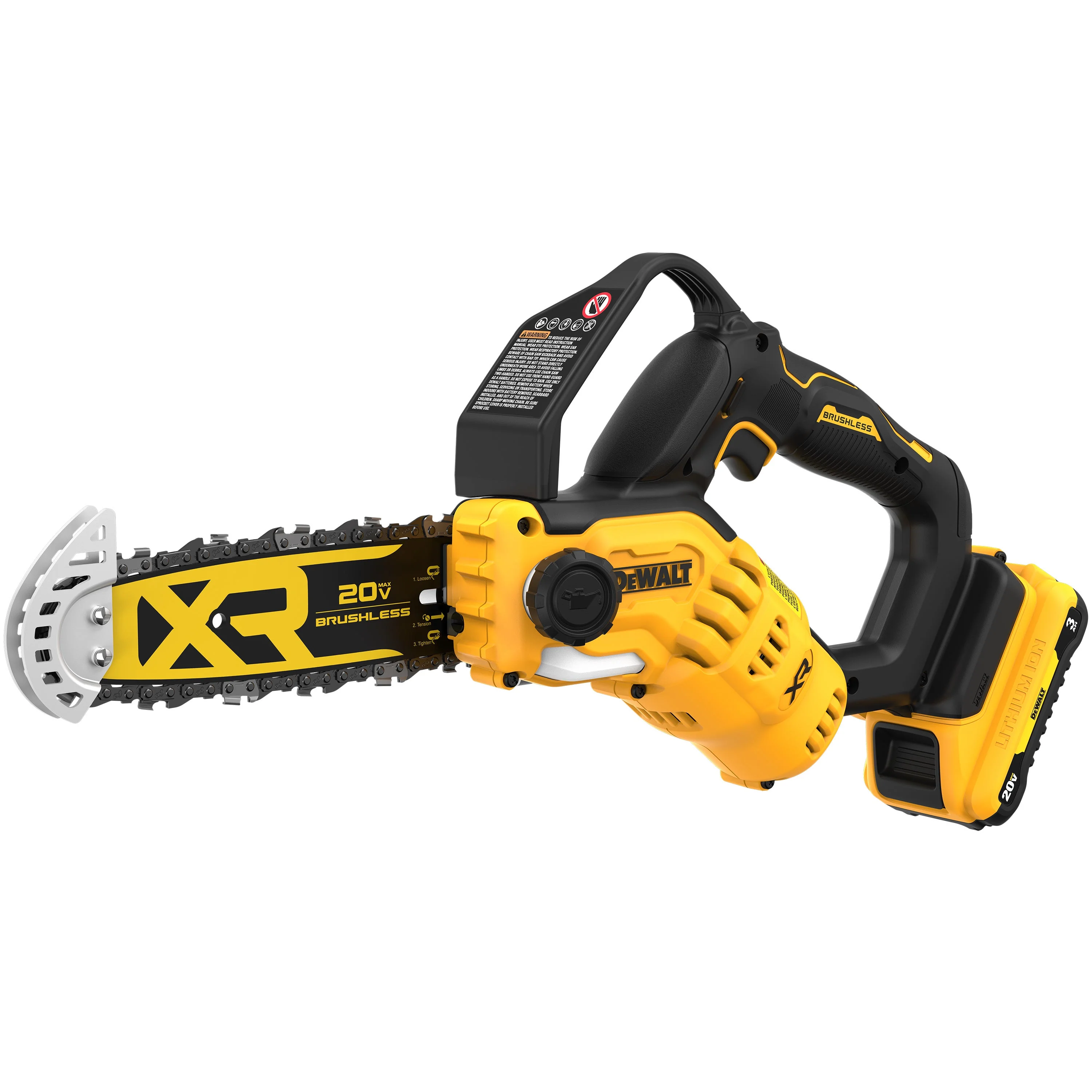 20V MAX 8" BRUSHLESS CORDLESS PRUNING CHAINSAW KIT W/ 3.0AH BATTERY - Image 2